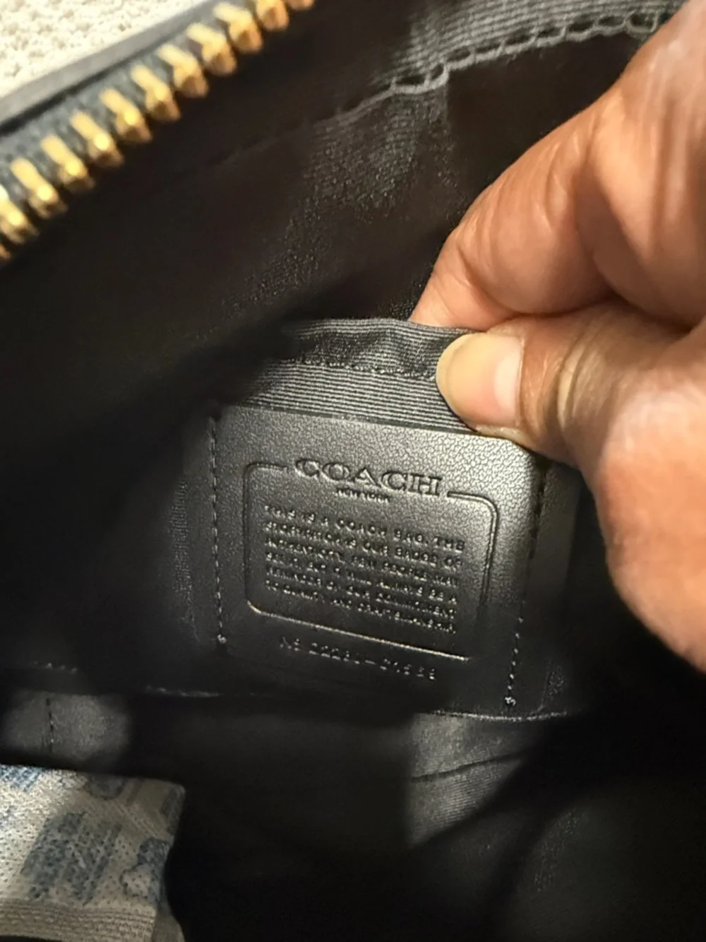 Coach Jess PuffyQuilted Leather Camera Crossbody Bag Black & Gold - C1569 - Picture 5 of 10